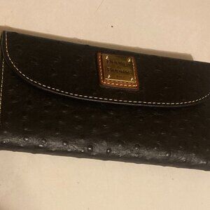 DOONEY & BOURKE~Ostrich  Wallet~BLACK~